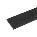 Vuren ruwe plank, zwart 2,2x20x420