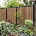 Elephant schutting Stripes houtcomposiet 180x180 cm Oak and Black Aktie OP=OP