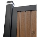 Elephant schutting Stripes houtcomposiet 180x180 cm Natural Dark Brown Aktie OP=OP