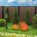 Elephant schutting Stripes houtcomposiet 180x180 cm Natural Dark Brown Aktie OP=OP