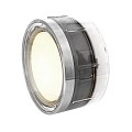 Fusion 12V/1W LED RVS Ø60 Warm White, Ring Ø68mm