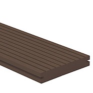 Composiet vlonderplank massief, Donkerbruin 2,3x14x300 cm