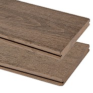 Composiet vlonderplank Vintage, Noot bruin 1,9x13,5x400 cm