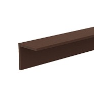 Composiet hoekprofiel 4x4x300 cm, Donkerbruin