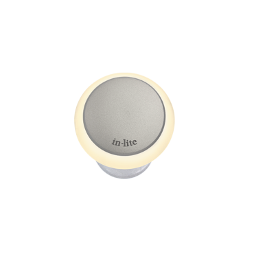 Puck 22 Light Grey 12V/0,5W LED ø22mm Warm White, diffuse Ring 35mm