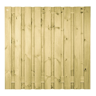 Grenen plankenscherm t.b.v.betonpalen 180x180 - 19 planken