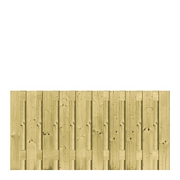 Grenen plankenscherm t.b.v. betonpalen 90x180 cm - 21 planken