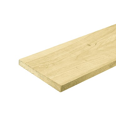 Vuren plank fijnbezaagd 2,2x20x360
