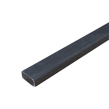 Onderregel massief  zwart 3,4x6,7x300 cm