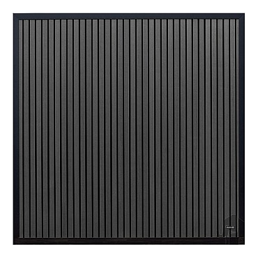 Elephant schutting Stripes houtcomposiet Antraciet 180x180 cm Aktie OP=OP