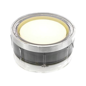 Fusion 12V/1W LED RVS Ø60 Warm White, Ring Ø68mm