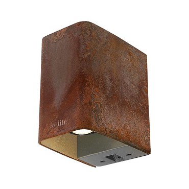 Ace Down Corten Wall down light 12V/3W LED Alu. Warm White