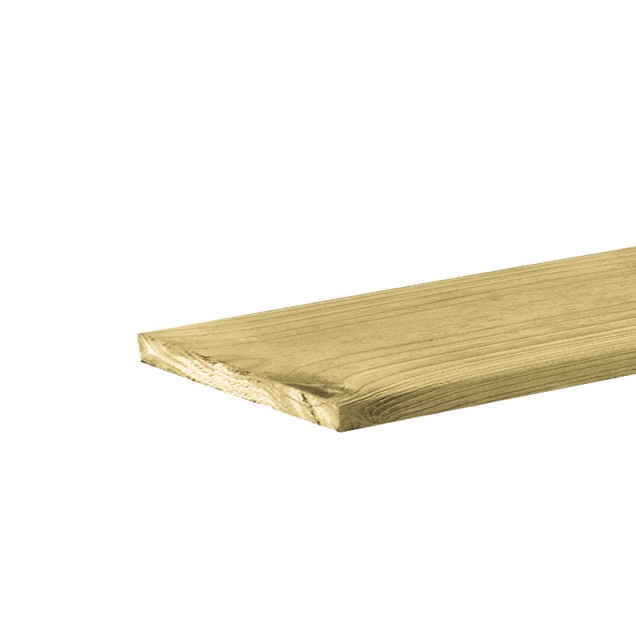Vuren  plank geschaafd, geïmpregneerd  2,8x19,5x300