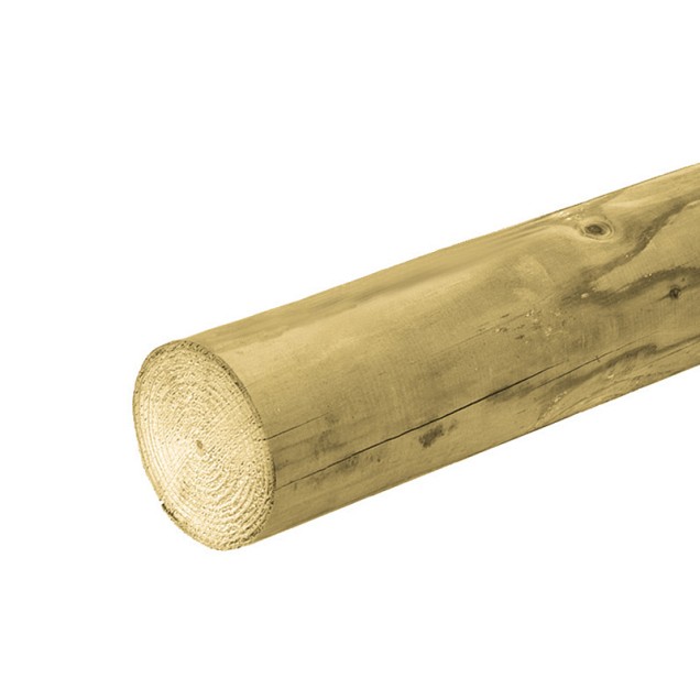 Rondpaal met barstvoeg ø12x500