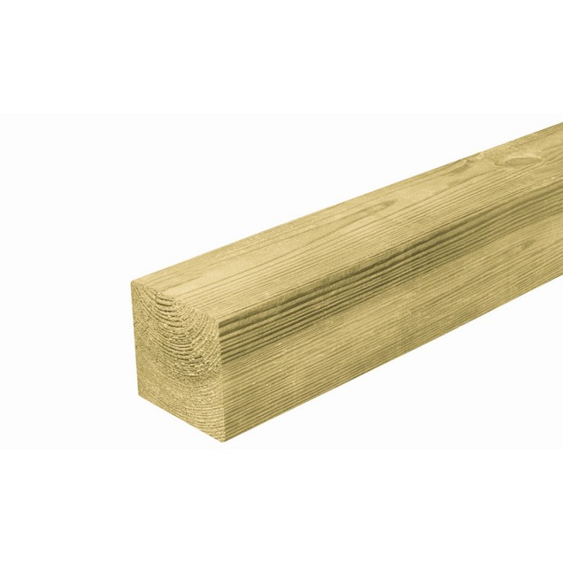 Grenen paal 8,8x8,8x400