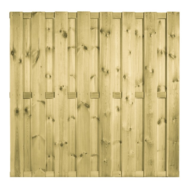 Tuinscherm geschaafd 180x180 cm