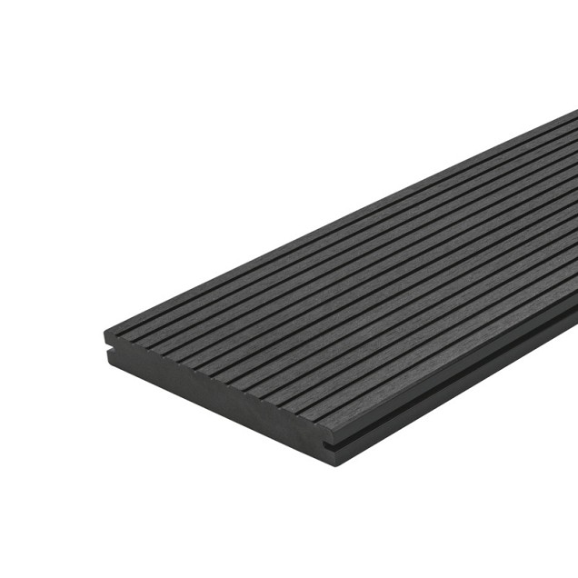 Composiet vlonderplank massief, Antraciet 2,3x19,6x300 cm