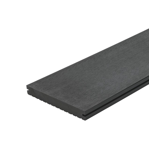 Composiet vlonderplank massief, Antraciet 2,3x19,6x300 cm
