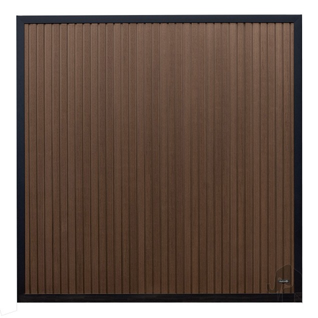 Elephant schutting Stripes houtcomposiet 180x180 cm Natural Dark Brown Aktie OP=OP