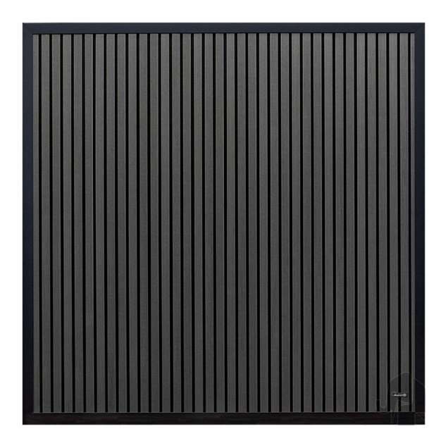 Elephant schutting Stripes houtcomposiet Antraciet 180x180 cm Aktie OP=OP