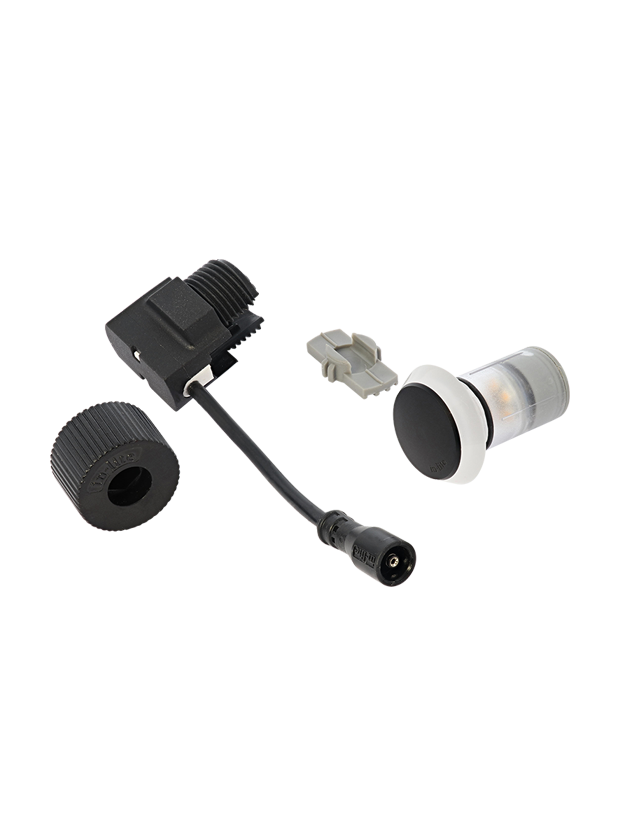 Puck 22 Dark 12V/0,5W LED ø22mm Warm White,  diffuse Ring 35mm