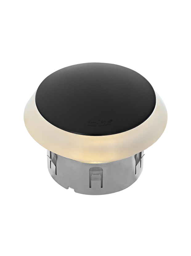 Puck Dark 12V/1,5W LED ø60mm Warm White, diffuse Ring 86mm