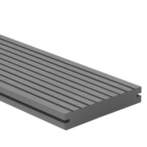 Composiet vlonderplank massief, Lichtgrijs 2,3x14x300 cm
