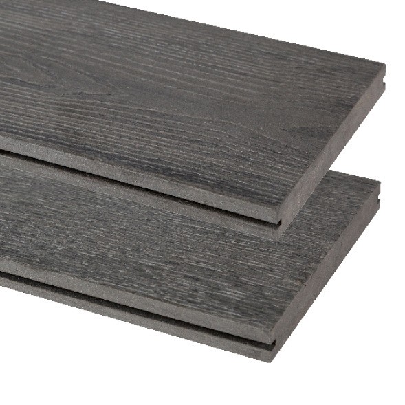 Composiet vlonderplank Vintage, Grijs 1,9x13,5x400 cm