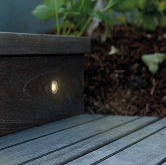 Fusion 22 12V/0.25W LED RVS Ø22mm Warm White